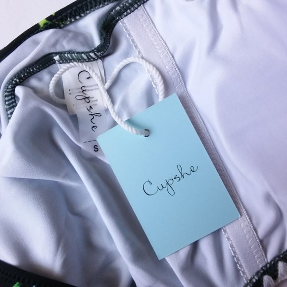 Cupshe Cactus Print Plunge One Piece Swim Suit S - Picture 4 of 12